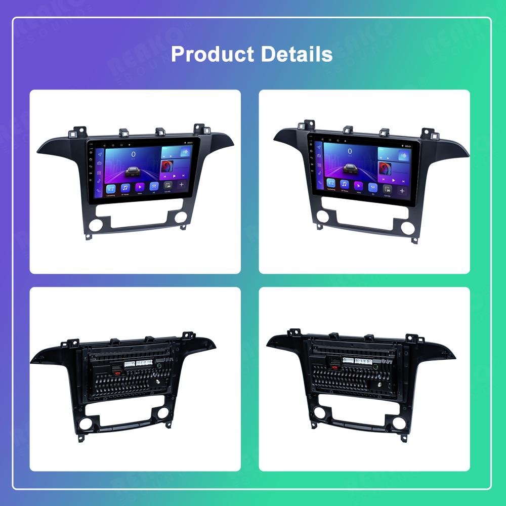 Reakosound Android Car Radio For Ford S Max S-MAX 2007 2008 AT Car Radio Multimedia Video Player Navigation GPS Stereo Auto Android 2 Din