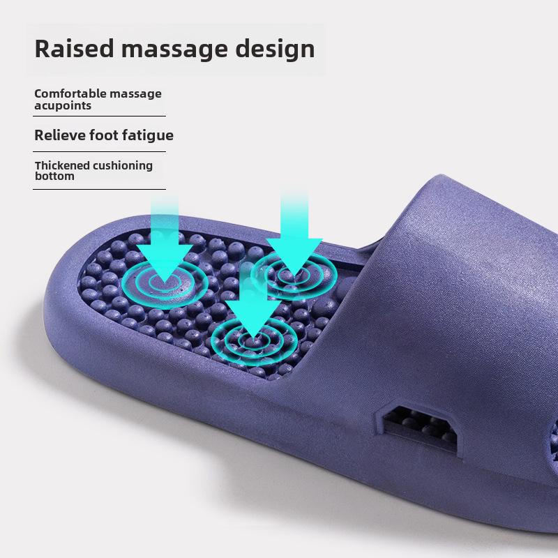 Унисекс массажные тапочки для акупрессуры с нескользящей подошвой для дома и ванной