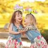 2Pcs Happy Easter Hair Hoop Bunny Carrot Eggs Chick Headband Party Prop