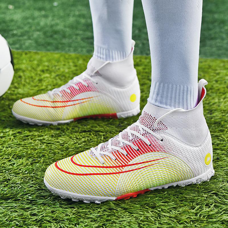 Новые футбольные бутсы на резиновой подошве, сломанные шипы, длинные шипы, студенческие тренировочные игровые бутсы, модные шипы, спортивная обувь