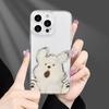Милый чехол для телефона с рисунком кролика, подходит для iPhone 17 16 15 14 13 12 11 Pro/Max/Plus, противоударная задняя крышка