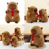 Stretchable Capybara Plush Animal Doll With Soft Fabric For Creative Play