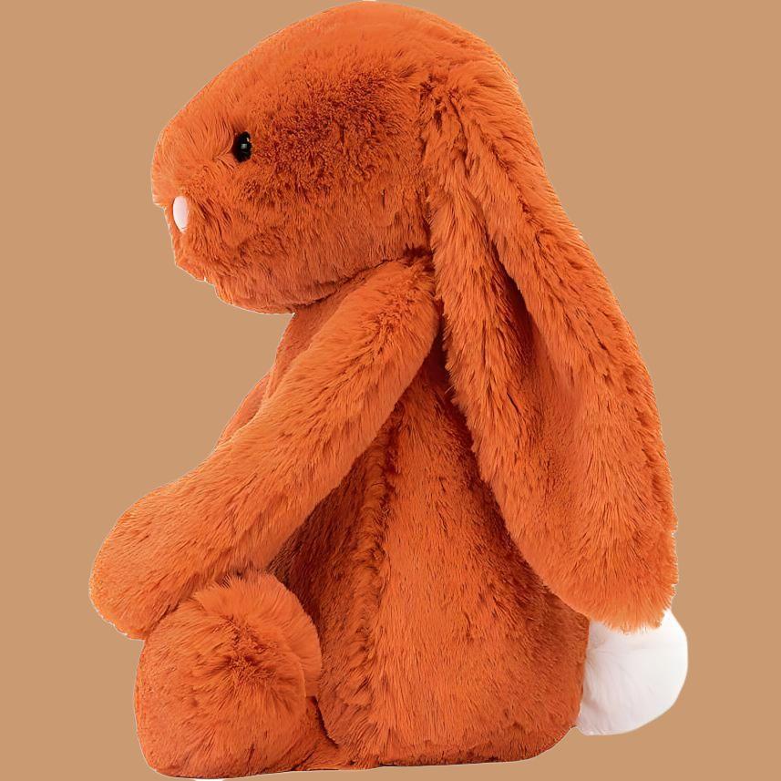 Jellycat Застенчивый мандариновый кролик, милая кукла, плюшевый 30 см