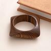 Текстурные деревянные браслеты Широкие геометрические браслеты Новый деревянный браслет для женщин и мужчин