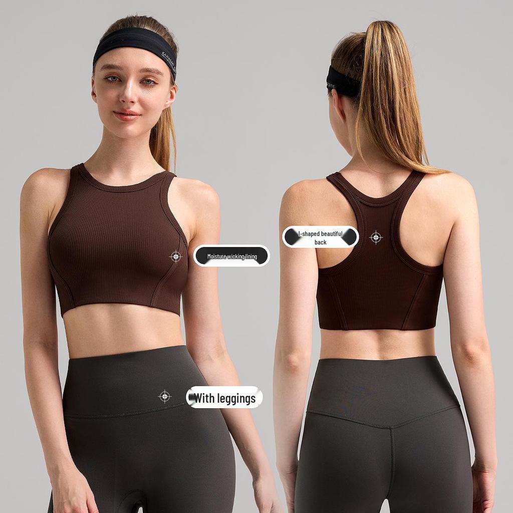 Спортивный бюстгальтер с высокой поддержкой и защитой от провисания - Ударопрочный тренировочный жилет для женщин, для фитнеса и бега