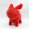 Плюшевая игрушка Кролик Губби Черно-бело-красный Животное Наполнитель из полипропиленового хлопка Для детей и коллекционеров