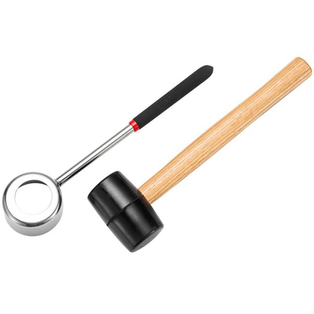 For Young Coconuts Cooking N1N Coconut Opening Tool Set Coconut Opener Coconut Shell Puncher Hammer