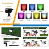 10 светодиодный RGB Солнечный прожектор Водонепроницаемый Наружный Садовый Дворовый Настенный светильник Управление светом Наземные светильники
