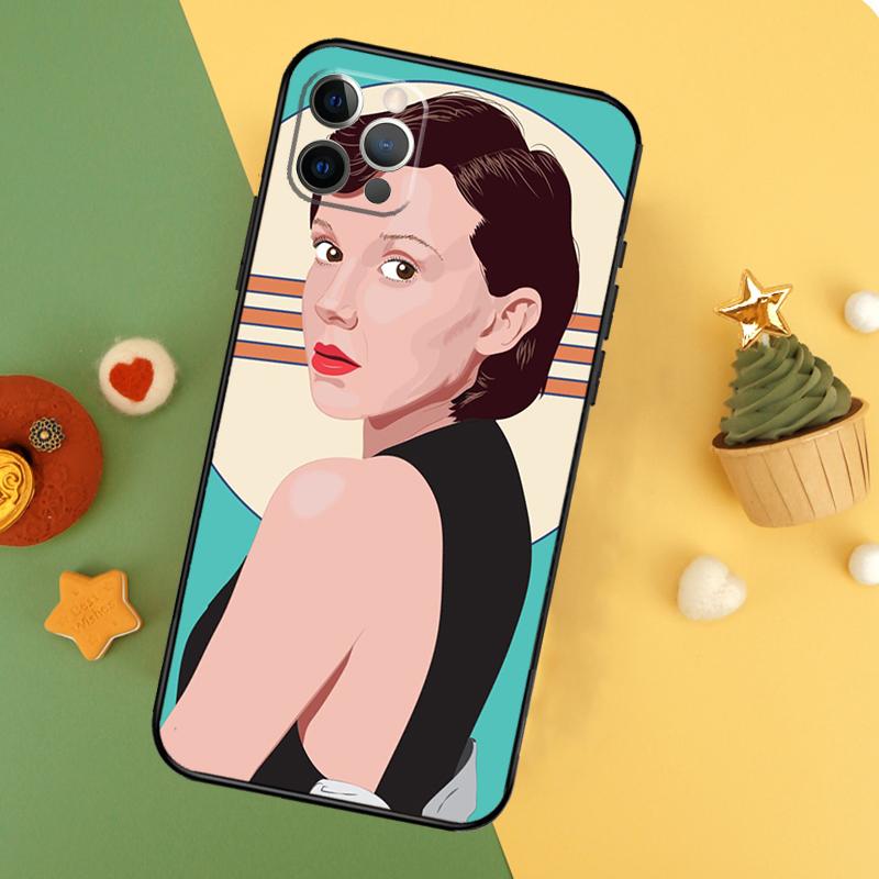Чехол Millie Bobby Brown для iPhone 11 12 13 14 16 15 Pro Max Mini XS Max X XR SE2 7 8 14 16 15 Plus