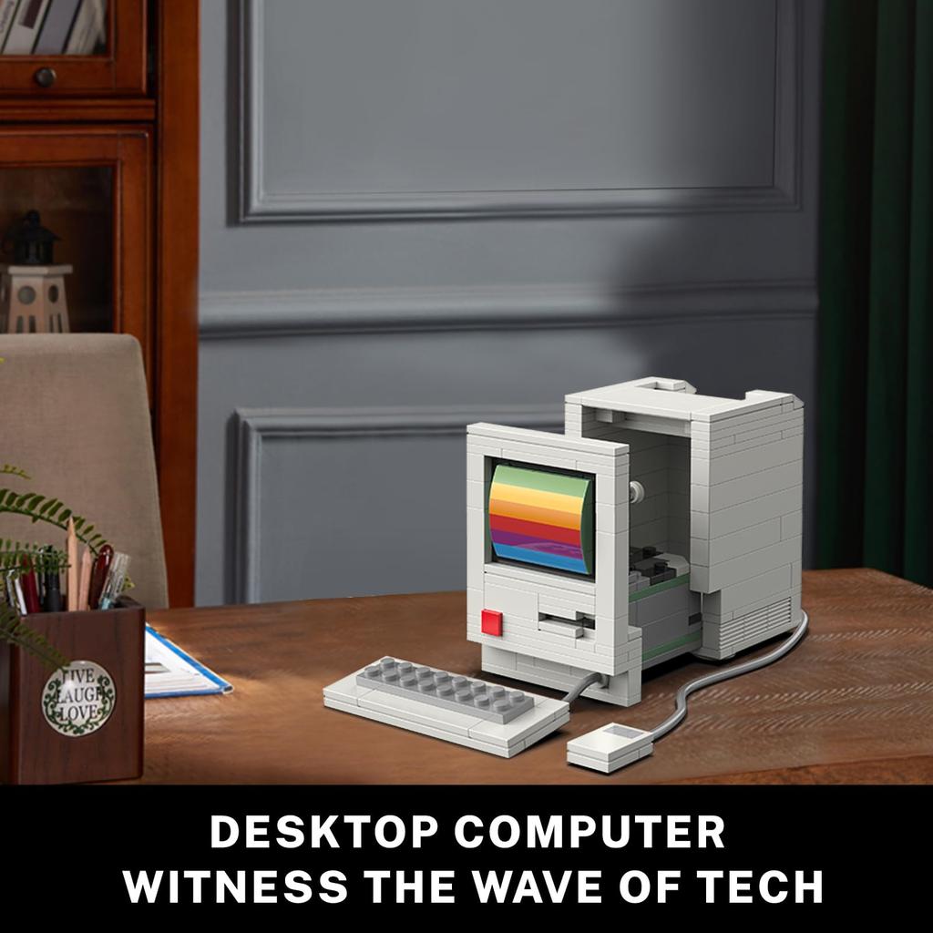 JMBricklayer Винтажный Набор для сборки игры и радио Винтажный набор строительных блоков для винтажной модели для офисного помещения Подарок на день рождения для ретро