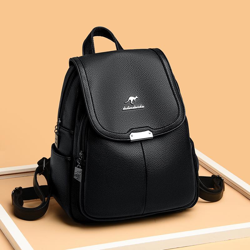 Классический женский высококачественный плутониевый кожаный женский дорожный рюкзак большой вместимости модный дорожный рюкзак