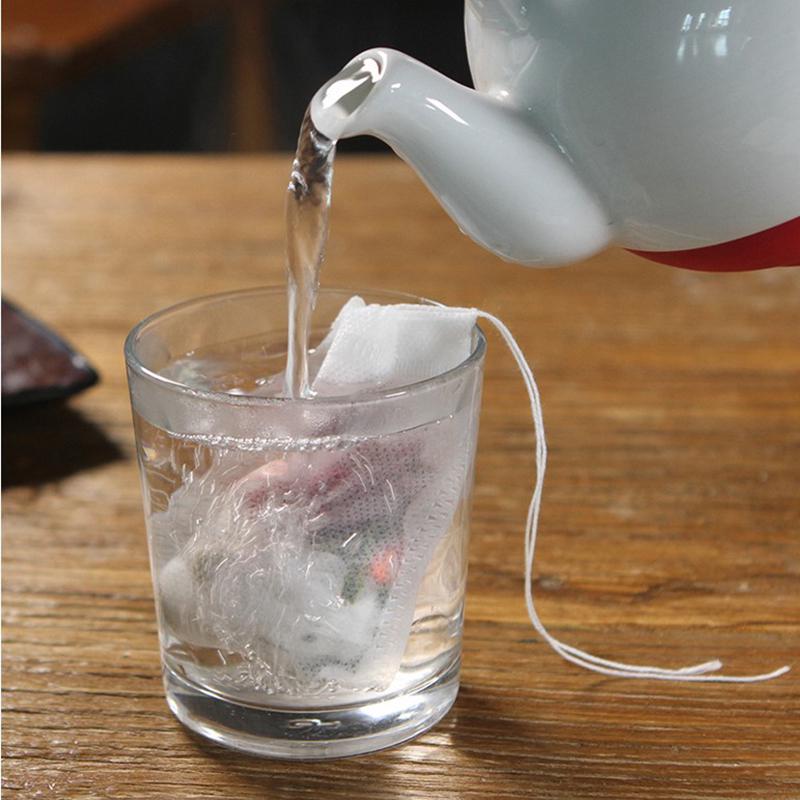 Одноразовые чайные пакетики 100 шт./лот чайный пакетик пустой ароматизированный с нитью Heal Seal Filter