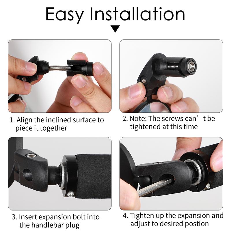 Зеркало заднего вида для велосипеда, вращение на 360 градусов, регулируемое велосипедное зеркало заднего вида, MTB, дорожный велосипед, руль, зеркала, аксессуары для велосипеда