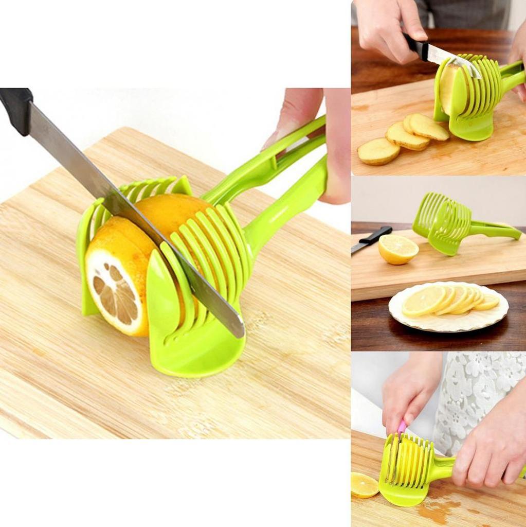 Легкая нарезка для лимона и помидоров Кухонный инструмент Красный Городской Резак