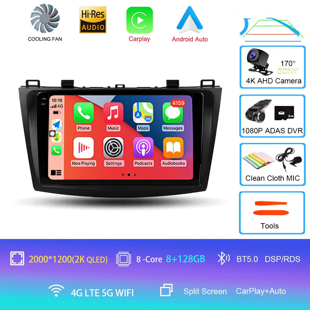 Android 14 Car Radio For Mazda 3 II For Mazda3 BL 2009 - 2013 Multimedia Video Player Navigation stereo GPS No 2din 2 din dvd