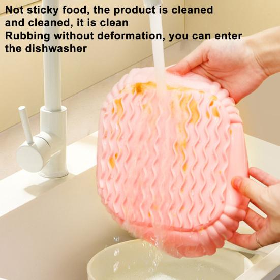 Практичный пищевой класс улучшает распределение тепла. Уникальная текстура. Противень для запекания из силиконового материала. Домашние принадлежности. Противень для запекания.