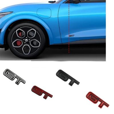 1 шт. 3D наклейка с логотипом GT для двери M ustang Mach-E, багажника GT, цинковый сплав, креативная эмблема, наклейки, аксессуары для модификации автомобиля