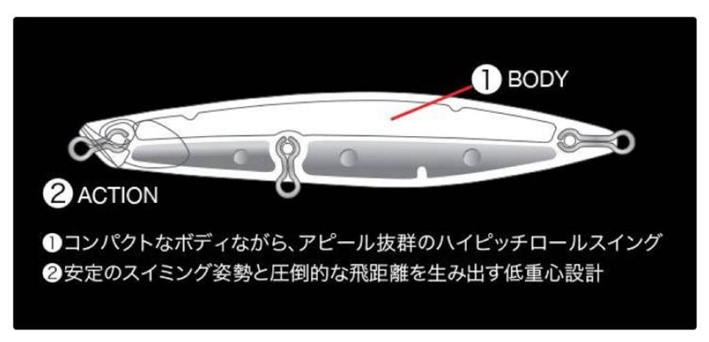 DUO Beach Walker Wedge 95 мм 30 грамм Тонущая приманка CPA0733 (8931)