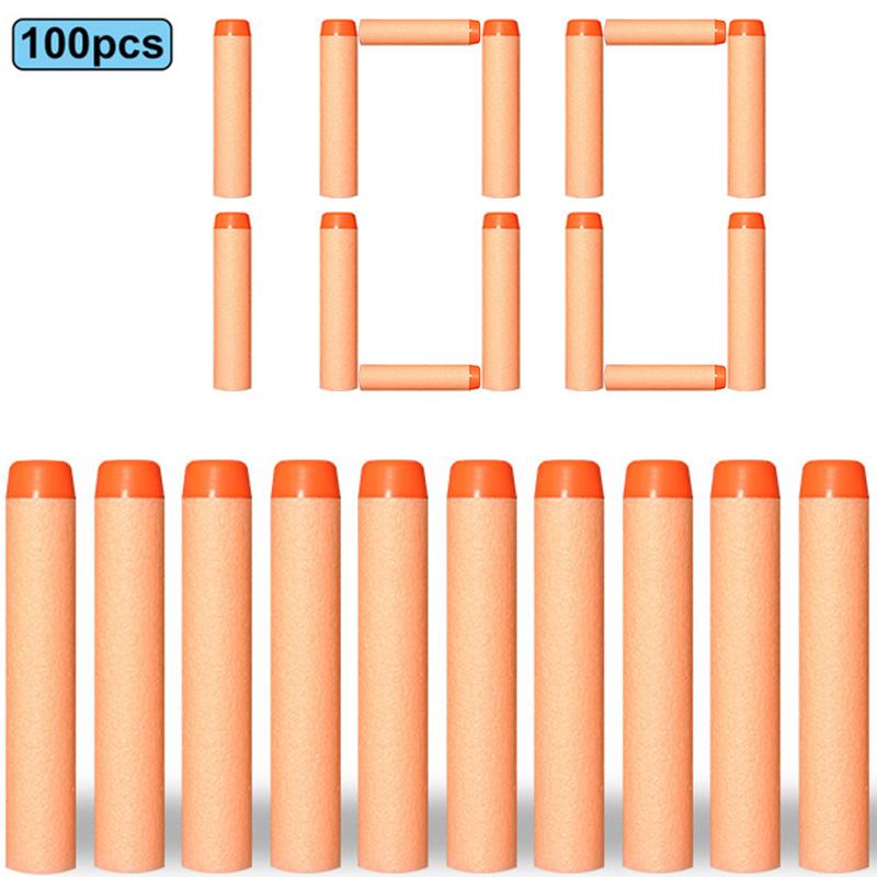 7,2 см 100 шт. Идеально для Nerf Мягкие Пули Снаряды Круглая Голова Пополняемые Губчатые Пули Детская Игрушечная Пушка Пули Идеально для Бластеров NERF N-Strike