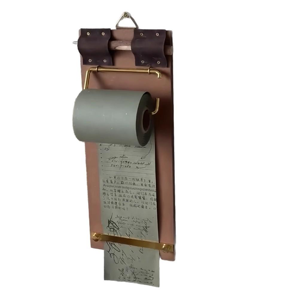 Refillable Kraft Paper Roll Vintage Clipboard DIY Crafts Hanging Writing Pad for Notes