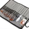 18 Pcs Artist Paintbrush Kit with Water Brush Sponge Mixing Knife Brush Bag Art Supplies for Acrylic Watercolor Gouache Painting