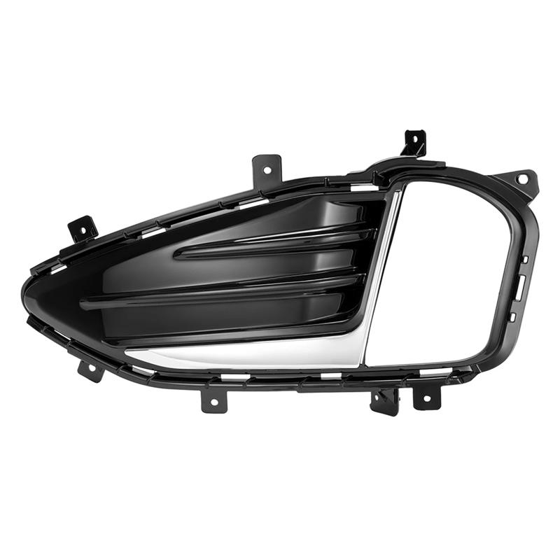 Ac29-For Ford Edge SEL ST For Chrome Front Bumper Fog Light Lamp Cover Bezel -2024 Titanium