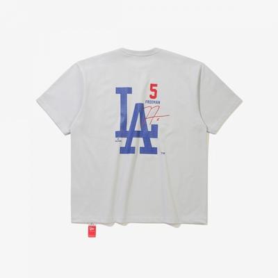 New Era Футболка с подписью Mlb La Dodgers Командный серый 15147526