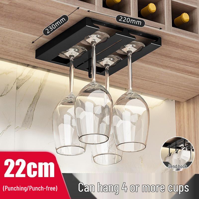 Nordic Red Wine Glass Rack: Upside Down Storage Shelf & Luxury Hanging Ornament