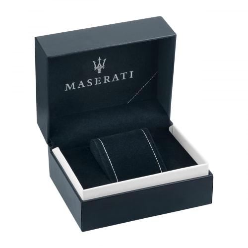 Official Maserati Ricordo 42mm White Sunray Dial Men's Quartz Watch R8851125005, 5 ATM Water Resistance, Japanese Movement, 2-Year Warranty
