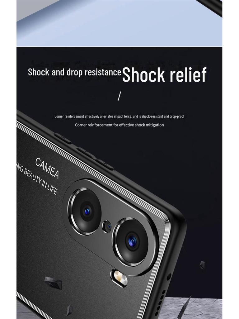 Матовый чехол Honor 60/60Pro с полностью металлической защитой линз