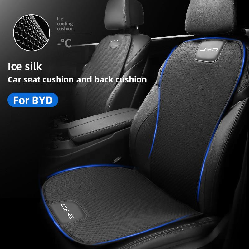 Breathable Ice Silk Car Front/Rear Seat Cover For BYD Atto3 Han Song Plus Seagyll V2l Dolphin F3 E6 G3 I3 Ea1 Dmi Seat Protector