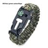 Seven-core Umbrella Rope Woven Five-in-one Bracelet Compass Survival Hand Rope Outdoor Mountaineering Camping Emergency Life-saving Bracelet