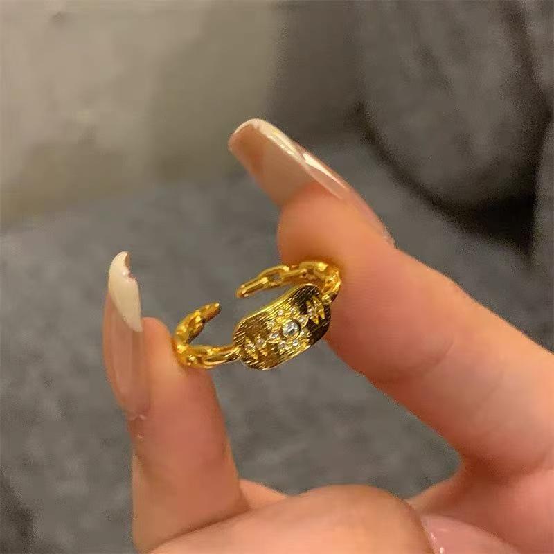 Цветочное кольцо из стерлингового серебра для женщин - Высококачественный дизайн с открытым соединением для осени/зимы