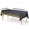 274*137cm Tablecloth Bronzing Black Dot Table Cover for Adult Happy Birthday Party Supplies Wedding Decorations Christmas Decor