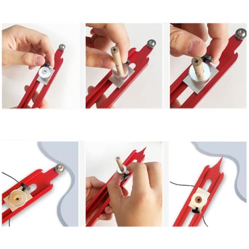 Buerjia Profile Scribing Ruler for Skirting Board Contour Gauge Measuring Shape Gauge Joinery Woodworking Tool, Durable