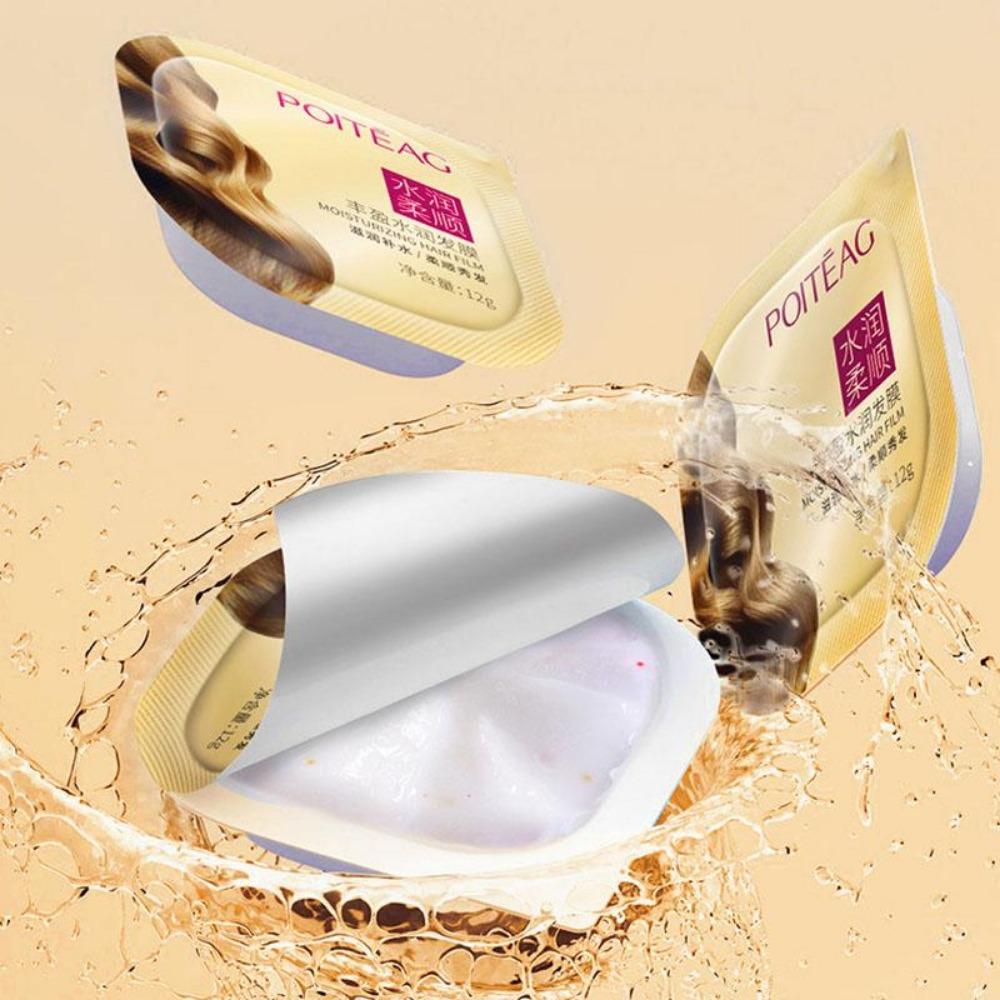 12 мл×6 шт. Женская разглаживающая и увлажняющая маска для волос, улучшает состояние грубых и сухих волос, питает волосы и предотвращает их выпадение