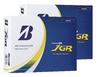 Bridgestone Tour B JGR 2023 Белый Гольф Набор 2 Дюжины с Оригинальными Листами LPlus Мячи, (24 мяча)