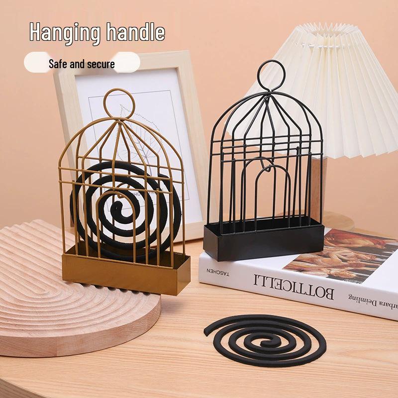 Креативная подставка-клетка для комариных спиралей и пепельница, подвесная аромалампа для предотвращения разлета пепла, тарелка и коробка для комариных спиралей.