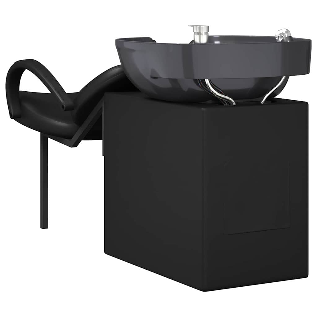 Shampoo Chair Black 136 x 60 x 92 cm PVC