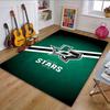 Dallas Stars Logo with Texas Outline Patterned carpet, non slip mat suitable for living room and bedroom sofas