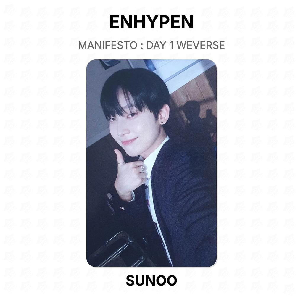 ENHYPEN МАНИФЕСТ : ДЕНЬ 1 Официальная фотокарточка WEVERSE