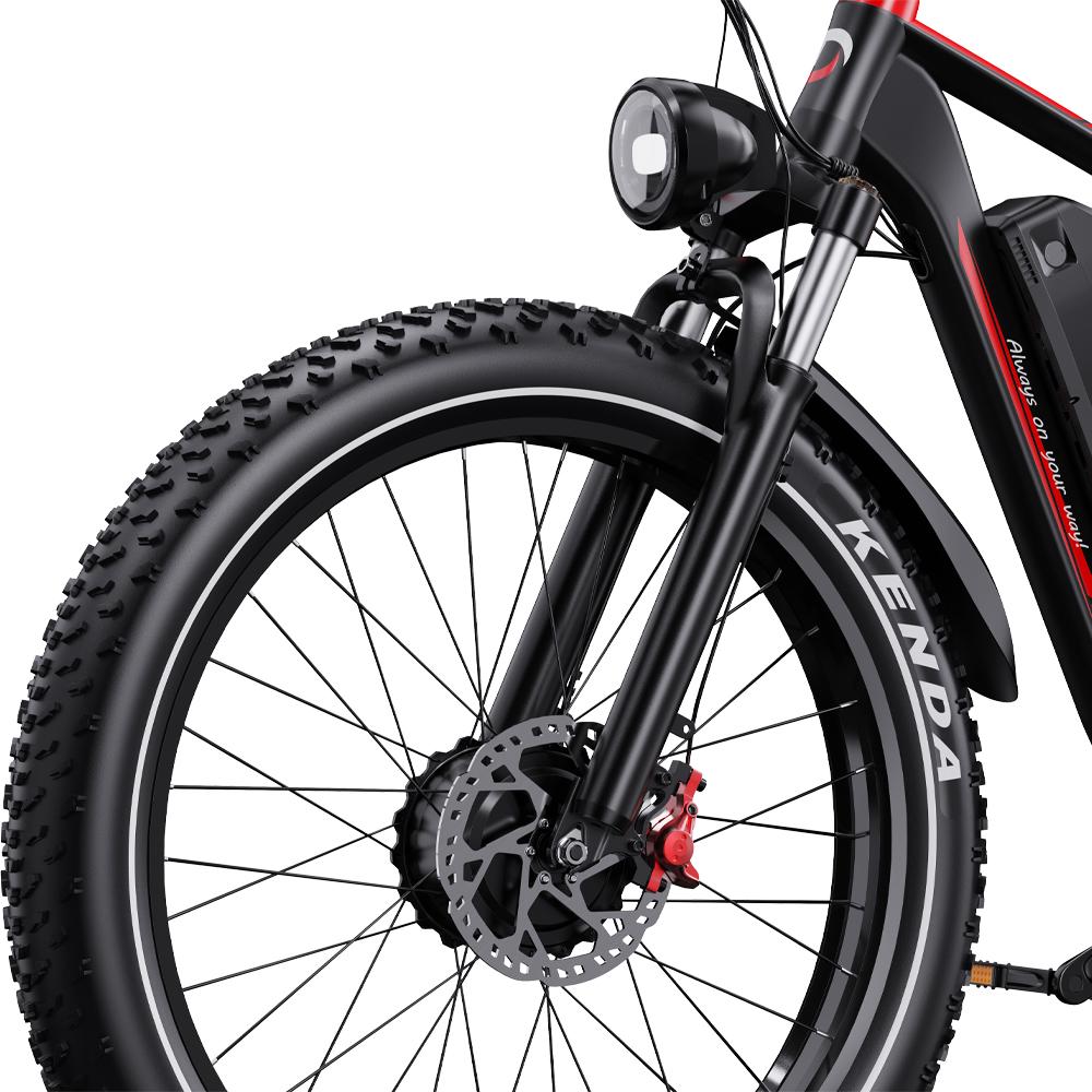 Electric Bicycle All Terrain Duotts 26" 750Wx2 Motor Fully Suspended Adult Electric Bicycle Max Load 150Kg Shimano 7 Speed Black S26
