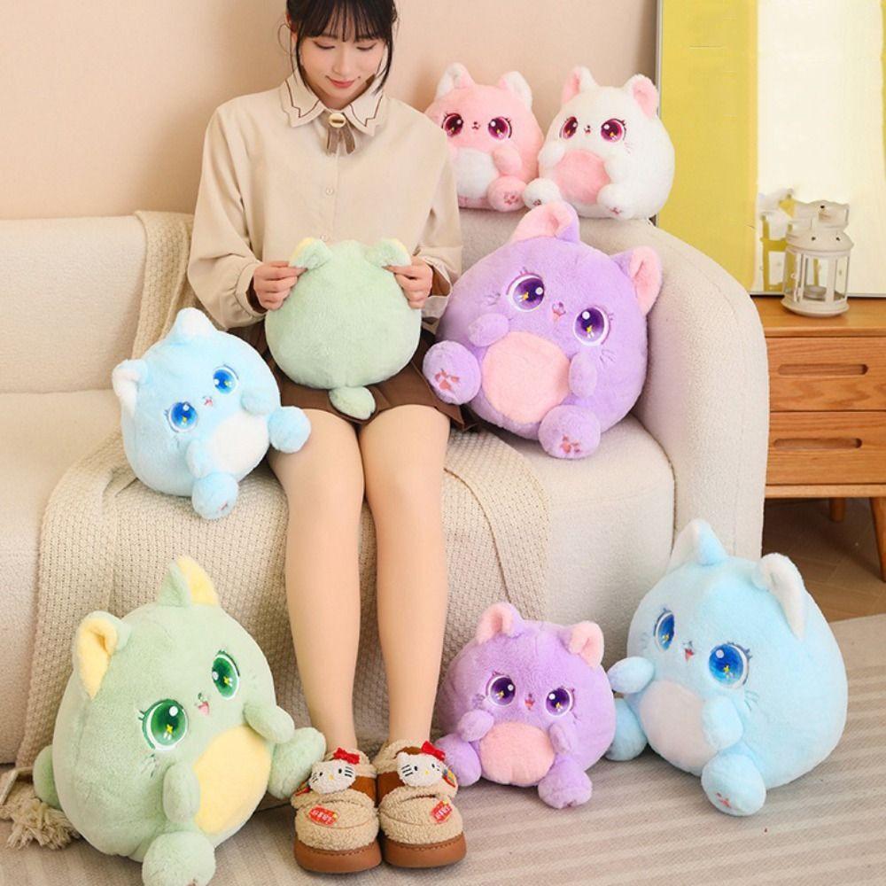 Животное Сидящая Кошка Плюшевая Игрушка Мультфильм Мультфильм Моделирование Кошка Кукла Котенок Мягкая Кукла Дети