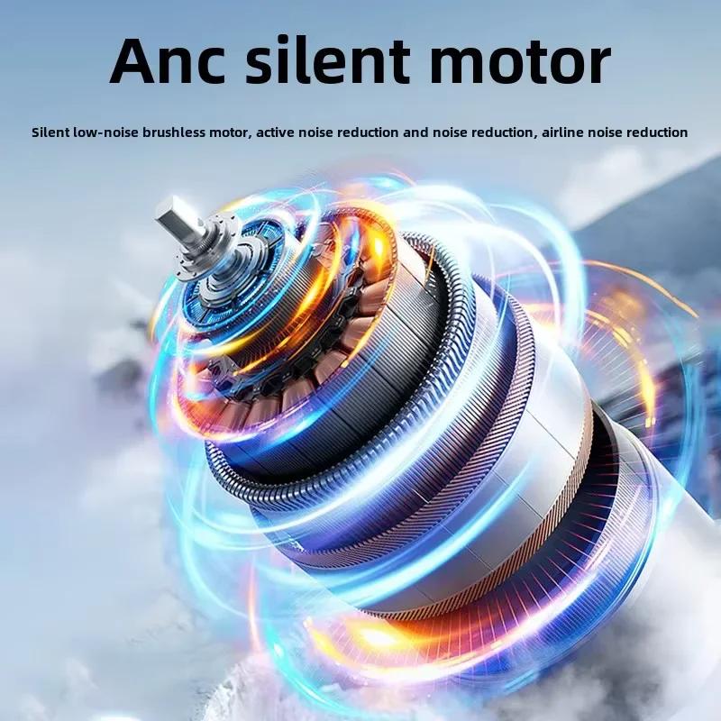 Portable Pocket Fan Semiconductor Refrigeration Mini Ice Compress Mute Handheld Rechargeable 4000mAh Large Capacity