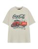 Coca Cola Short Sleeved TShirt womens Oatmeal Official Merch