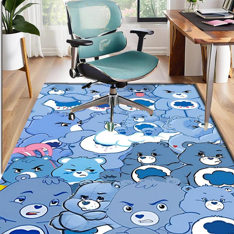 Care Bears Pattern Rug, Indoor/Outdoor Mat, for Picnic, Gameroom, Bedroom, Office, Living Room, Home Decor Carpet, Birthday Gift