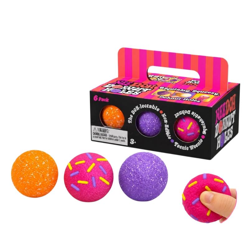 3-In-1 Chocolate Ball Squishy Toy, Squeeze Stress Relief Slow-Rebound Fidget Toy, Mini Novelty Gift Toy