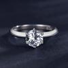 Tancise Classic стерлингового серебра 925 пробы кольцо с цирконом женские ювелирные изделия свадебное обещание вечерние подарок