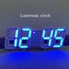 Wall Clock Watch Clock 3D Led Digital Modern Design Living Room Decor Table Alarm Nightlight Desktop Alarm Clock