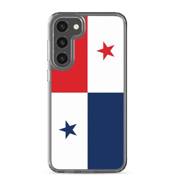 Coque Téléphone - Samsung - Galaxy S23 Plus - Drapeau Panama - Souple - Multicolore